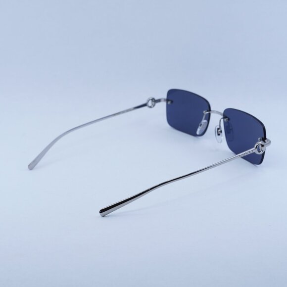 Exclusive Sale!  New Gucci GG1703S 003 Sunglasses - Silver Frame, Blue Lenses